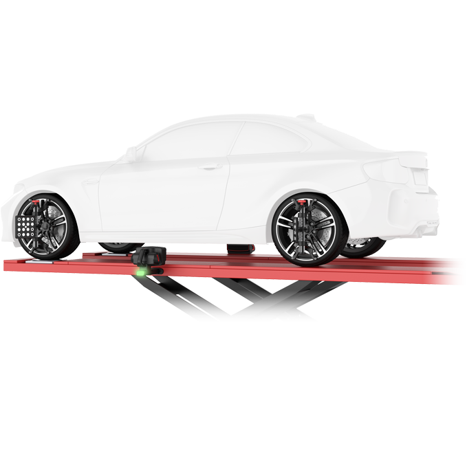 Smartsafe wheel aligner